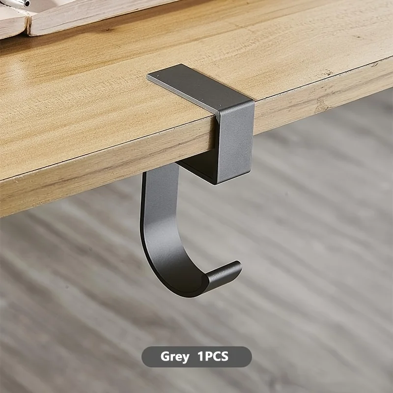 Aluminum Desk Hook Organizer A - огляд і ціна Desk Setup Black And White