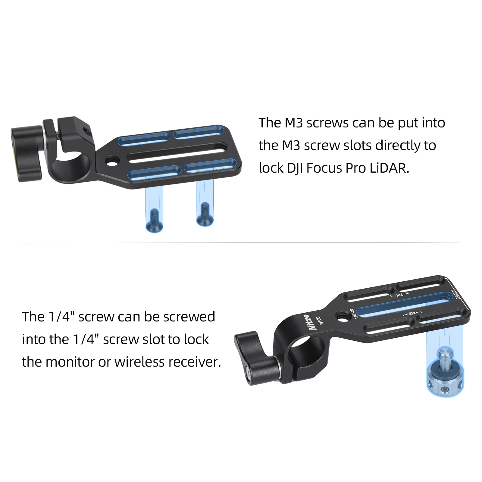 Nitze N10D 15mm Rod Clamp Adap - огляд і ціна Monitor Arm Clamp