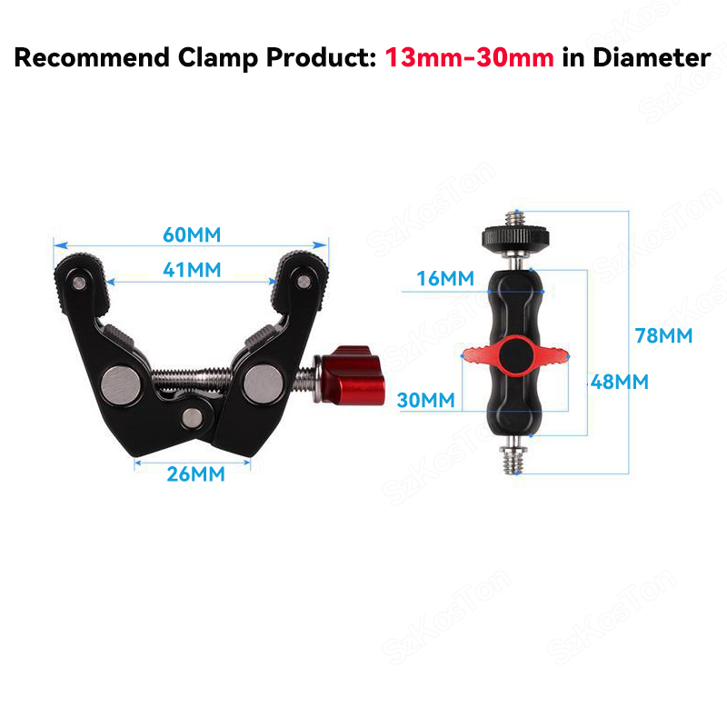 Multi-function Ball Head Super - огляд і ціна Monitor Arm Clamp