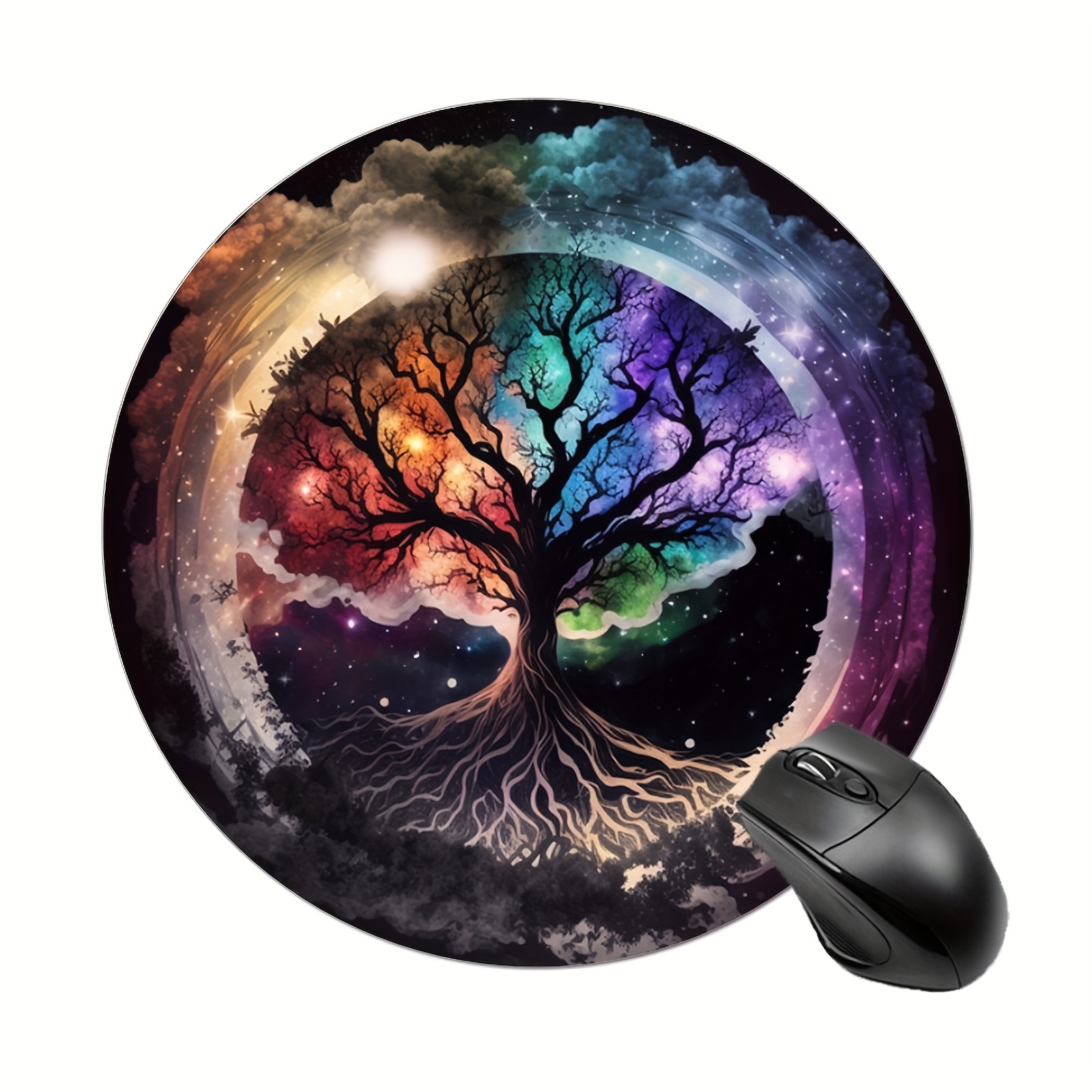 Life Tree Round Mouse Mat Cute - огляд і ціна Desk Setup Small