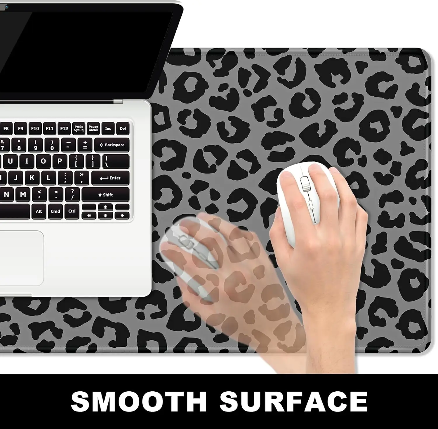 Stylish Grey Black Leopard Pri - огляд і ціна Desk Setup Grey
