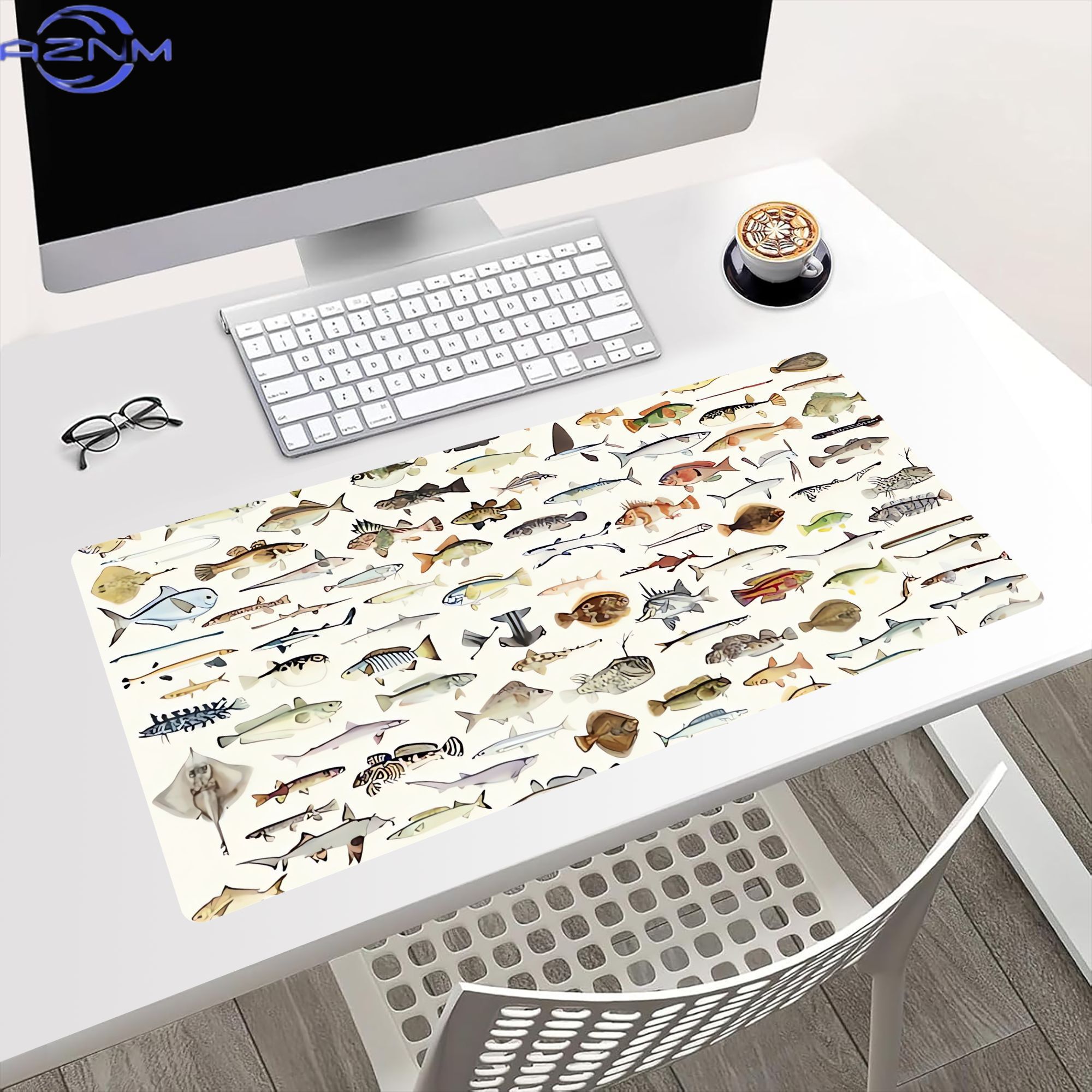 Fish Desk Mat for Mood Lightin - огляд і ціна Desk Setup Bedroom
