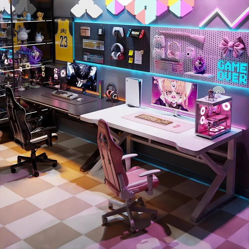 Double E-sports Gaming Desk Lo - огляд і ціна Desk Setup Bedroom