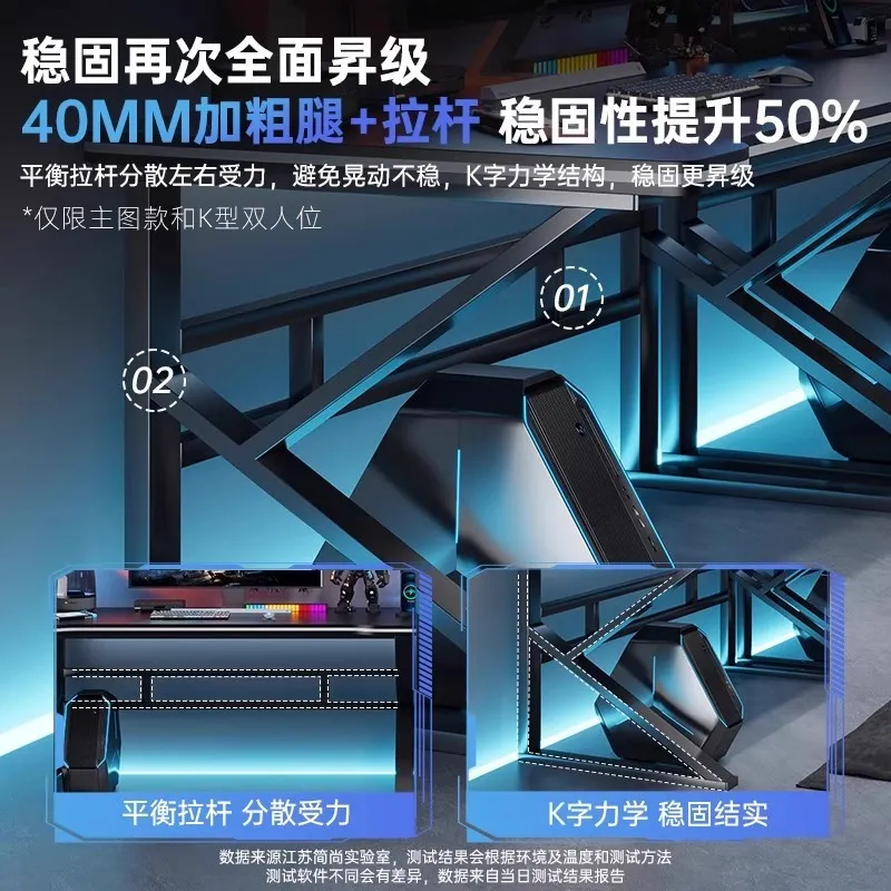 Double E-sports Gaming Desk Lo - огляд і ціна Desk Setup Bedroom