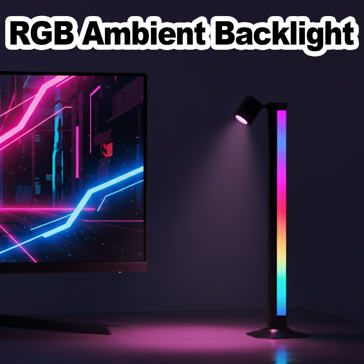 Smart Light Bar LED RGB Music  - огляд і ціна Desk Setup Art