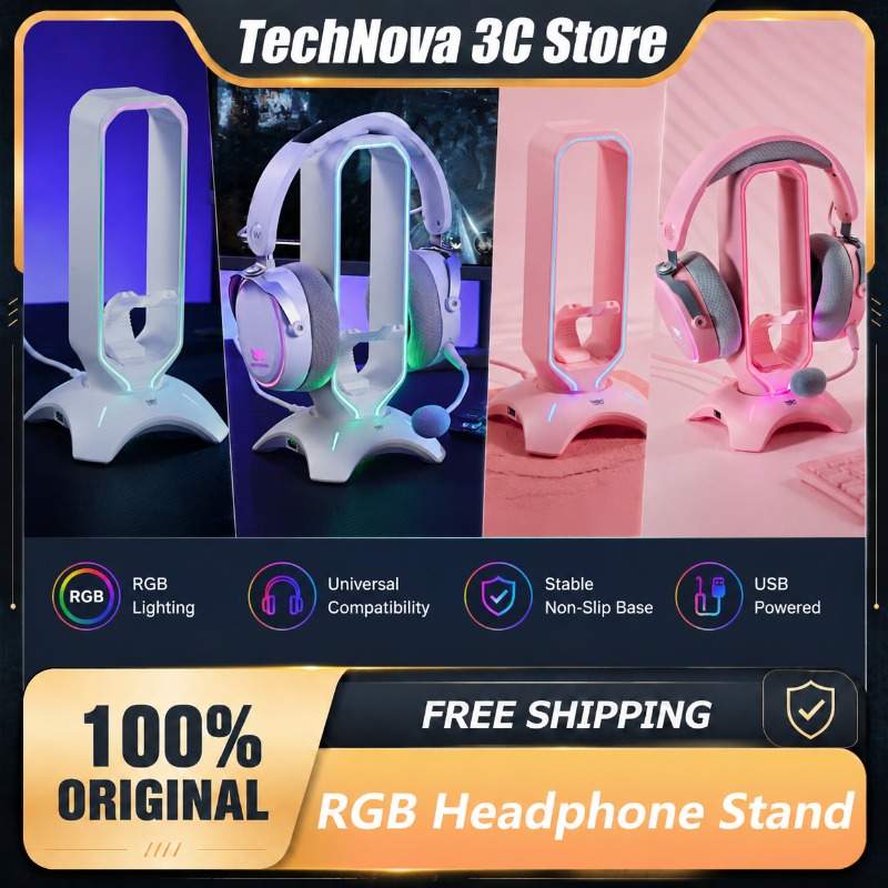 Waizowl RGB Headphone Stand Ga - огляд і ціна Desk Setup Usb Hub