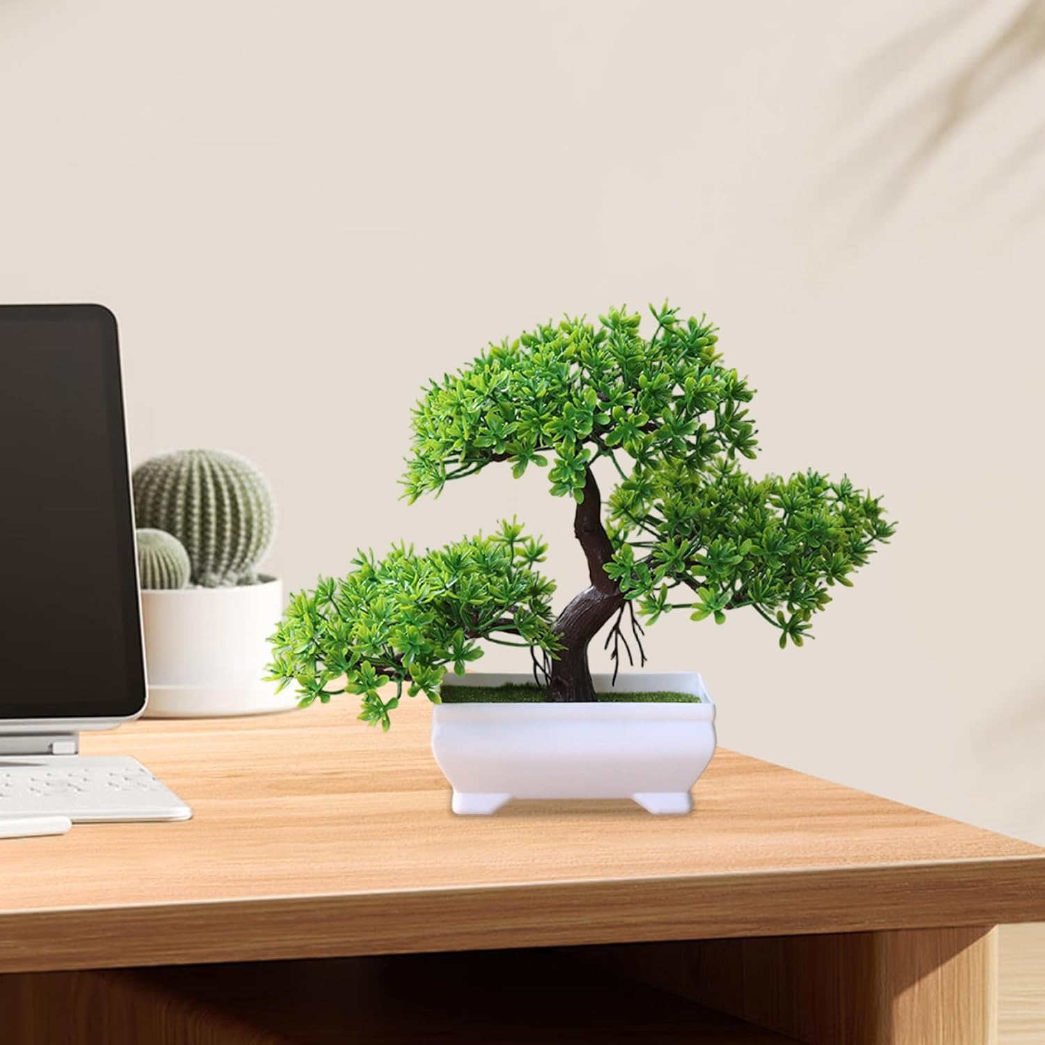 1/2Pcs Artificial Bonsai Tree  - огляд і ціна Desk Setup Plants